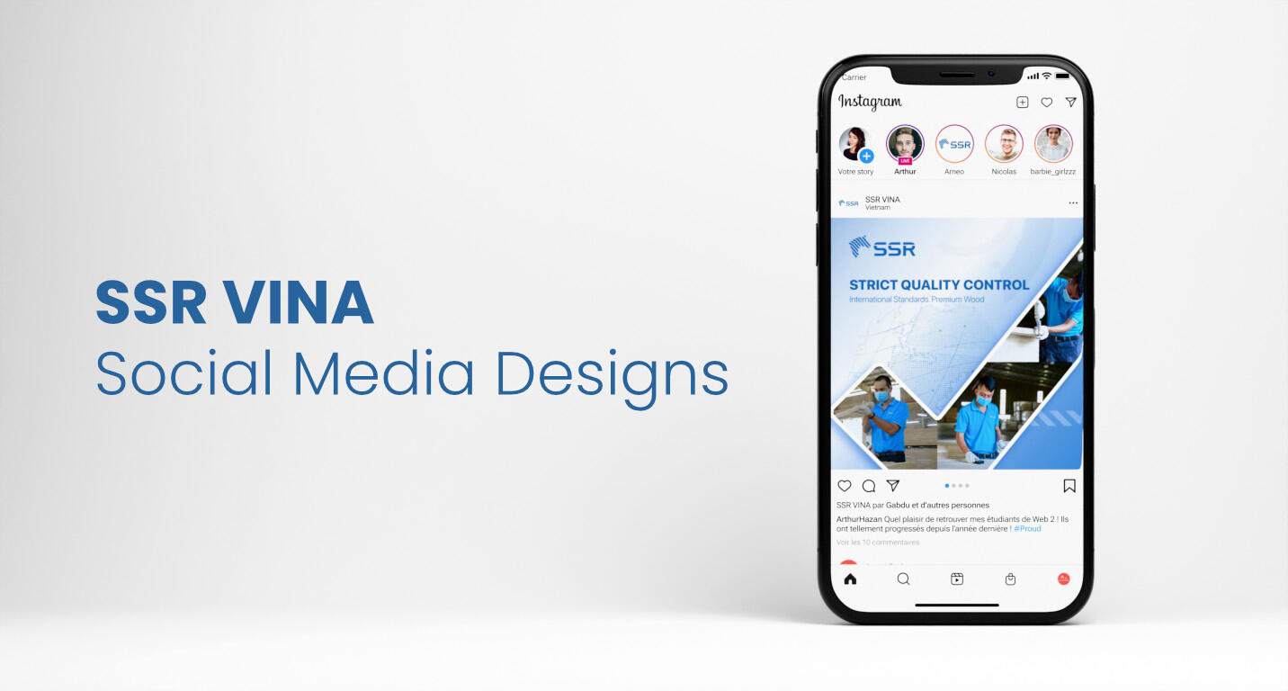SSR VINA Social Media, Banners, Design, 3D Modelling